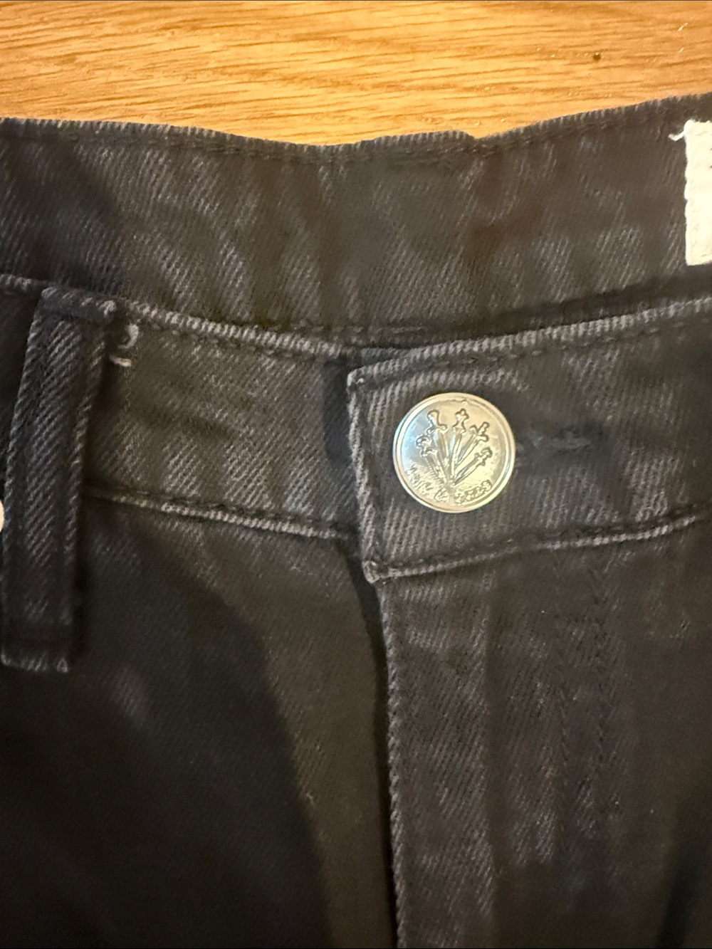 rag & bone Black Wide-Leg High-Rise Jeans - Picture 5 of 7